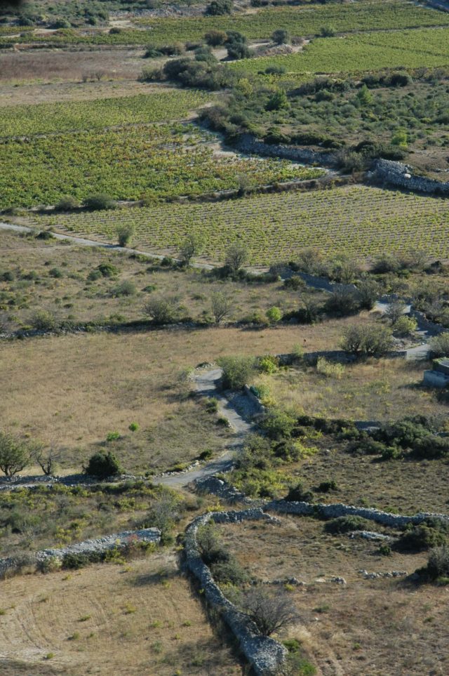 Mosaïque de murets sur le plateau de Leucate-© PNRNM